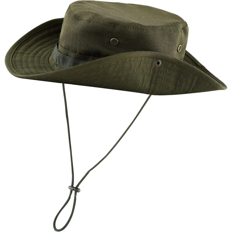 Boonie Hat Tactical - หมวกบักเก็ตแบบลายพรางสำหรับผู้ชาย หมวกกันแดดสำหรับเล่นกีฬากลางแจ้ง ตกปลา เดินป่า ล่าสัตว์ หมวกคาโม่