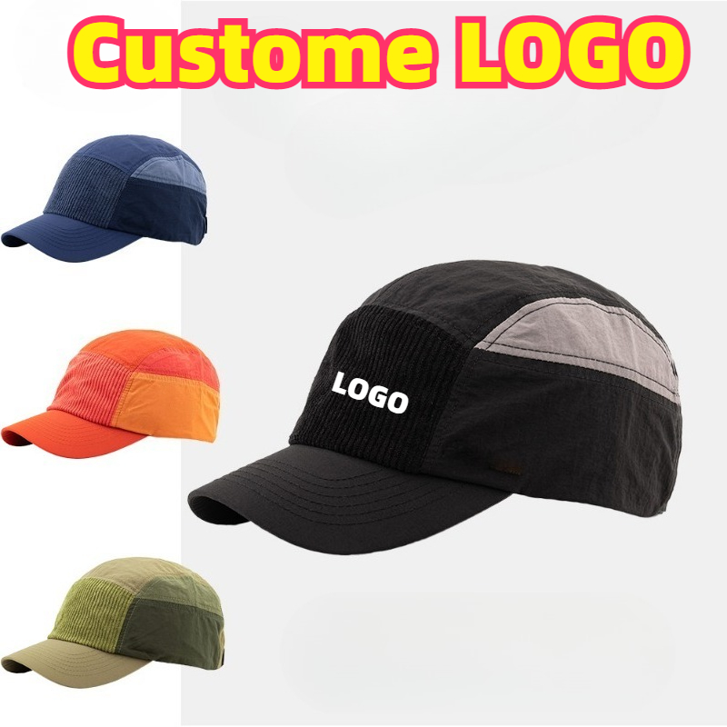 หมวกเบสบอลปักโลโก้ตามสั่ง แต่ง - Corduroy Cap 5 Panel บทวิจารณ์และราคา