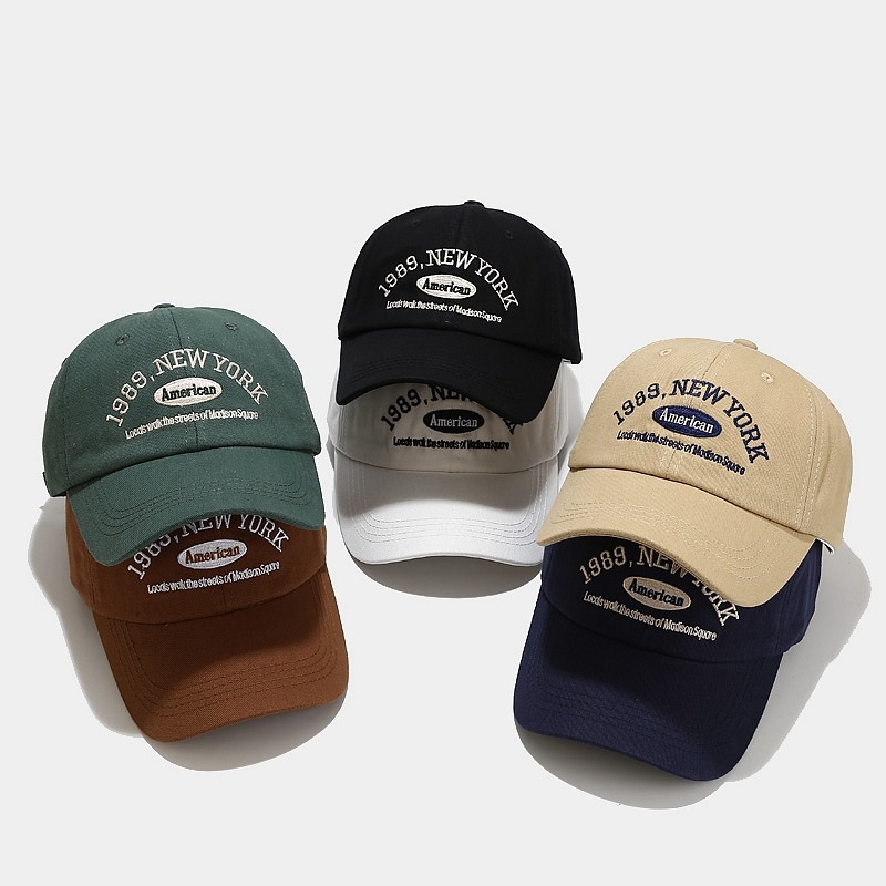 1989 หมวกเบสบอลปักลายนิวยอร์ก  - Dad Hat Cotton บทวิจารณ์และราคา