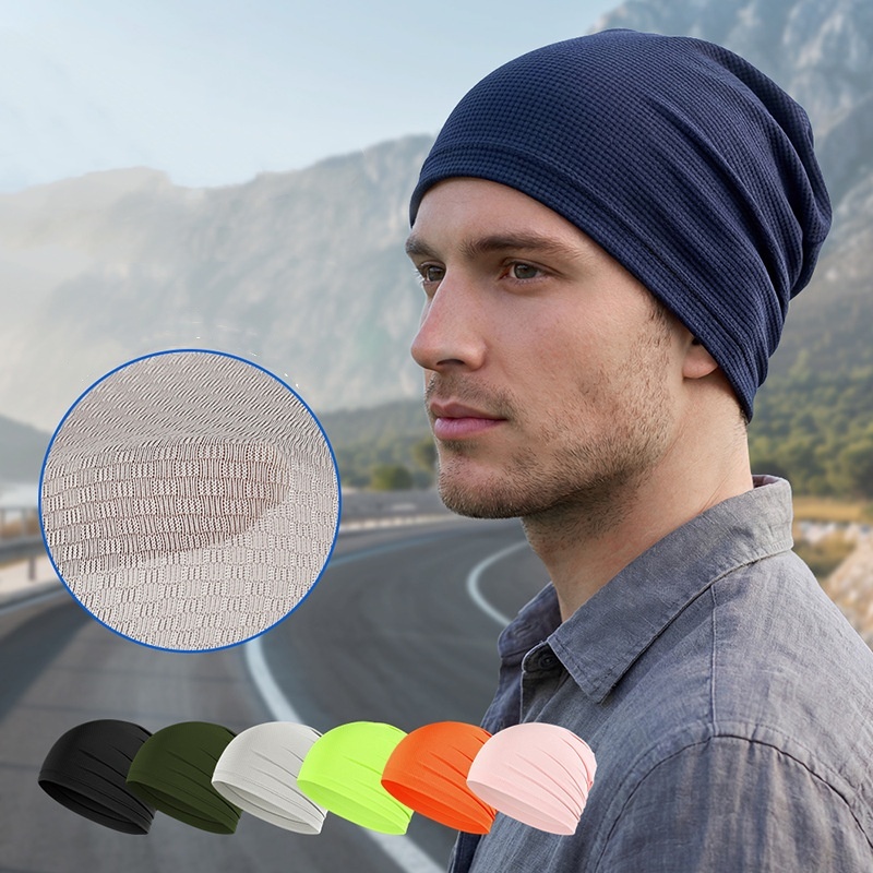 หมวกบีนนี่แบบยืด แห้งเร็ว ระบา - Skull Cap Helmet Liner บทวิจารณ์และราคา