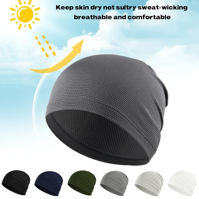 หมวกบีนนี่แบบยืด แห้งเร็ว ระบา - Skull Cap Helmet Liner บทวิจารณ์และราคา