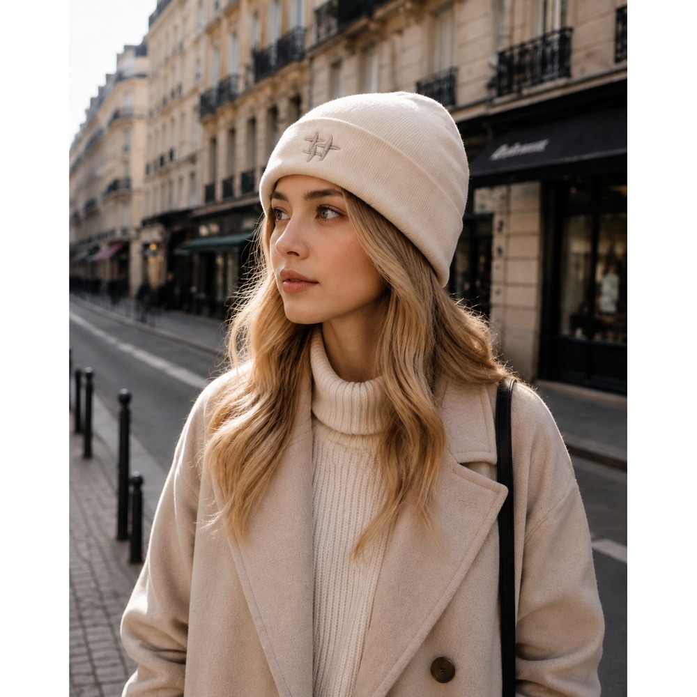หมวกบีนนี่ถักสำหรับผู้หญิงในฤด - Beanie Cuffed Knit บทวิจารณ์และราคา