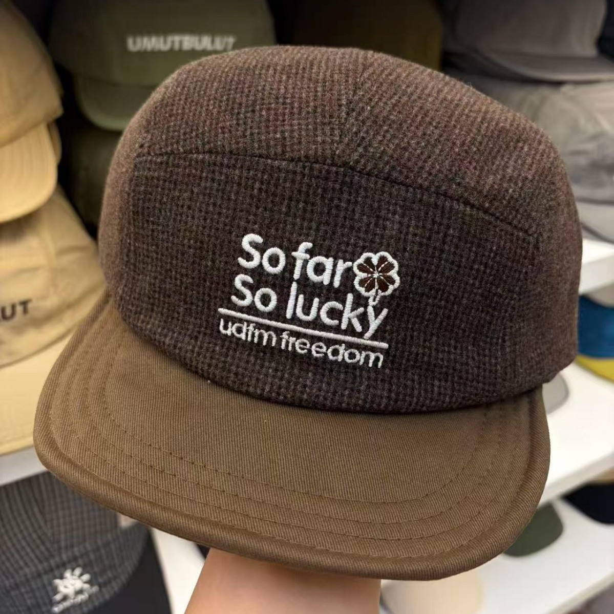 หมวกเบสบอลฤดูใบไม้ร่วง-ฤดูหนาว - Corduroy Cap 5 Panel บทวิจารณ์และราคา