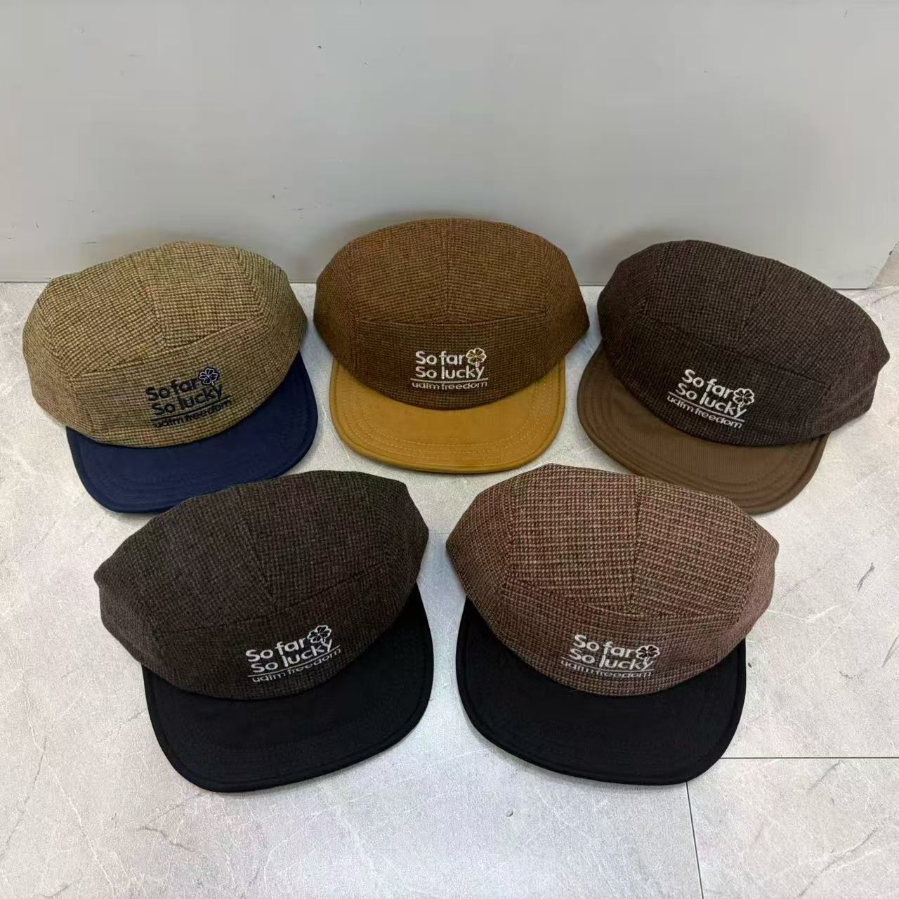 หมวกเบสบอลฤดูใบไม้ร่วง-ฤดูหนาว - Corduroy Cap 5 Panel บทวิจารณ์และราคา