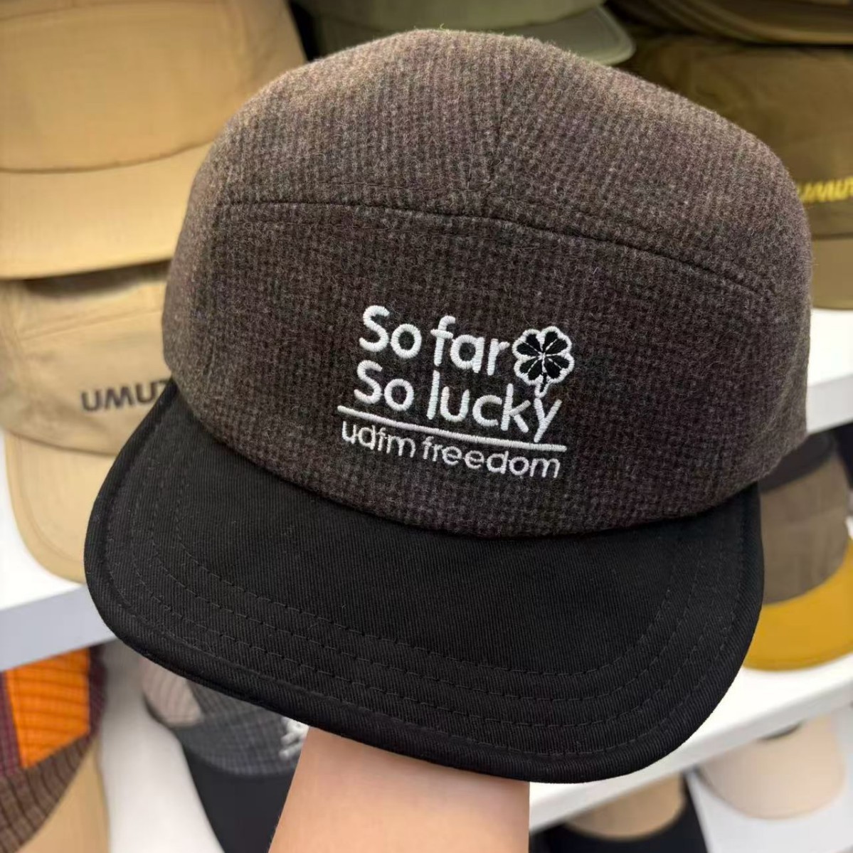 หมวกเบสบอลฤดูใบไม้ร่วง-ฤดูหนาว - Corduroy Cap 5 Panel บทวิจารณ์และราคา