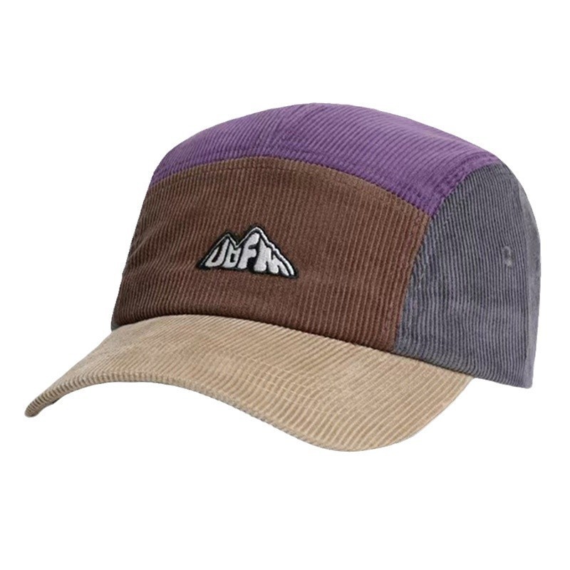 หมวกแก๊ปทรงวิเซอร์ 5 แผง ผ้าลู - Corduroy Cap 5 Panel บทวิจารณ์และราคา