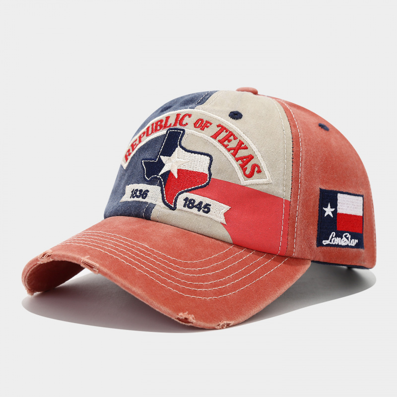 หมวกเบสบอลปักลายธงรัฐเท็กซัส 1 - Dad Hat Cotton บทวิจารณ์และราคา