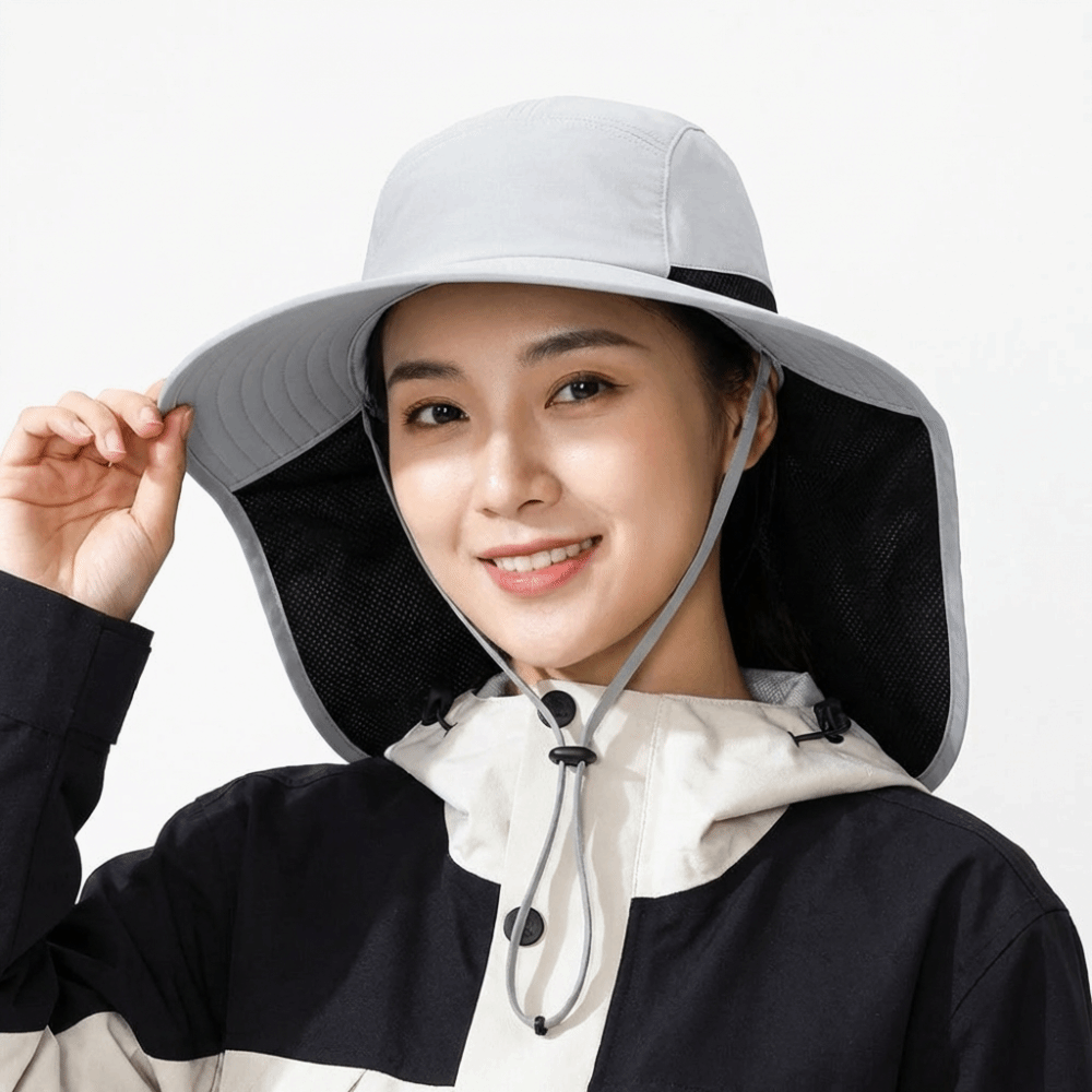 หมวกกันแดดแฟชั่นปีกกว้างสำหรับ - Bucket Hat Cotton บทวิจารณ์และราคา