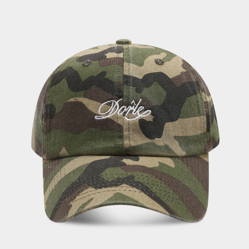 หมวกเบสบอลลายพรางปักตัวอักษร ป - Dad Hat Cotton บทวิจารณ์และราคา
