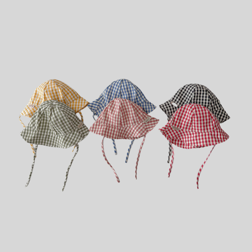 Ins สไตล์ลายสก๊อตหมวกเด็กฤดูใบ - Bucket Hat Cotton บทวิจารณ์และราคา