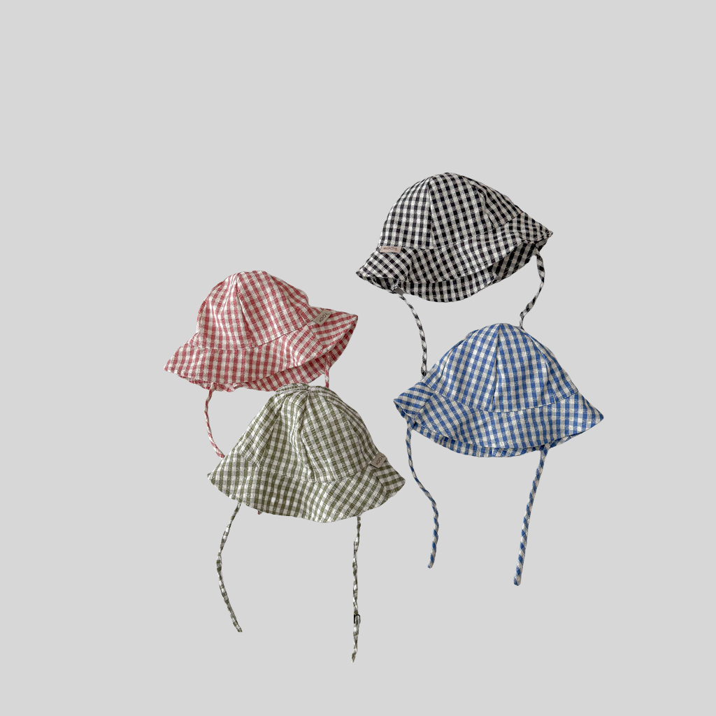 Ins สไตล์ลายสก๊อตหมวกเด็กฤดูใบ - Bucket Hat Cotton บทวิจารณ์และราคา
